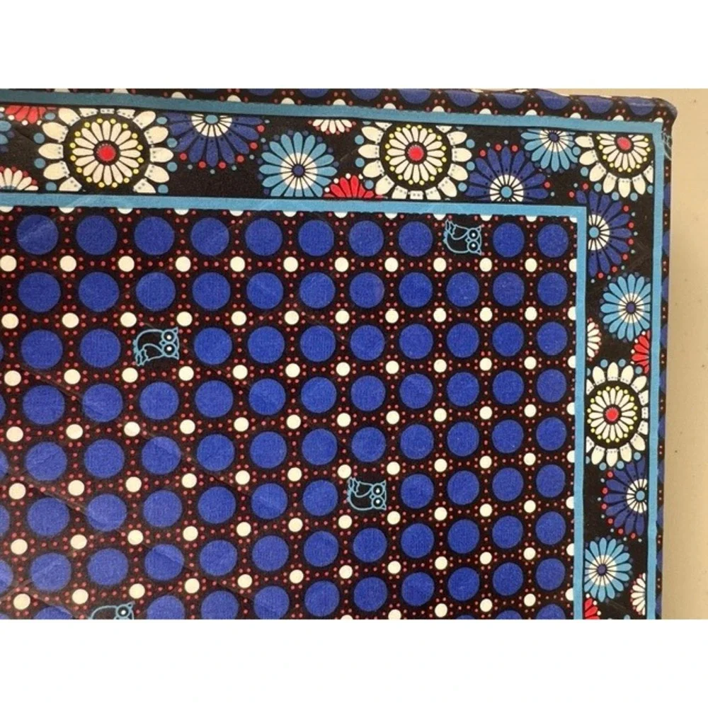 Vera Bradley Night Owl Photo Album Blue Floral Polka Dot Barnes & Noble 926013